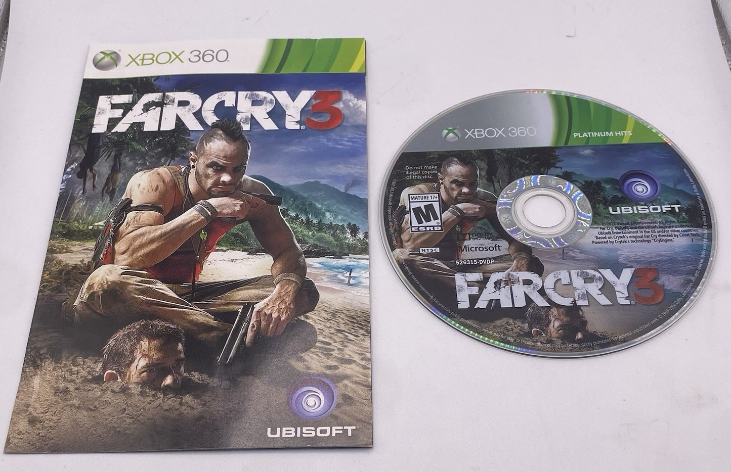 Far Cry 3 (Microsoft Xbox 360, 2012)platinum Hits (tested)