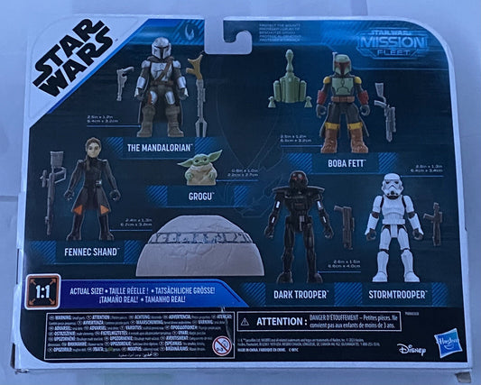Star Wars Mission Fleet 2.5 Inch Mandalorian Action Figure Set Hasbro NEW