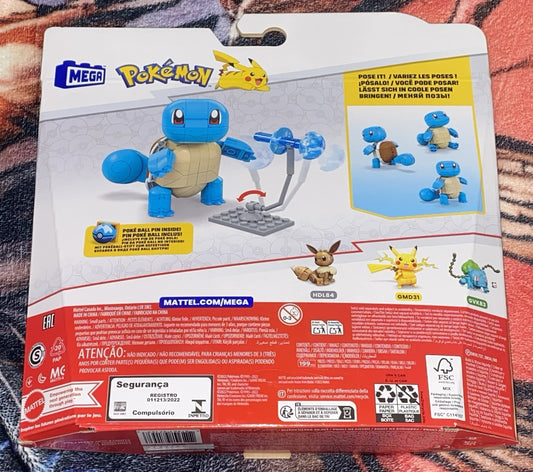 NEW MEGA Pokemon Build & Show Squirtle 199 Pieces 7+ SEALED BOX