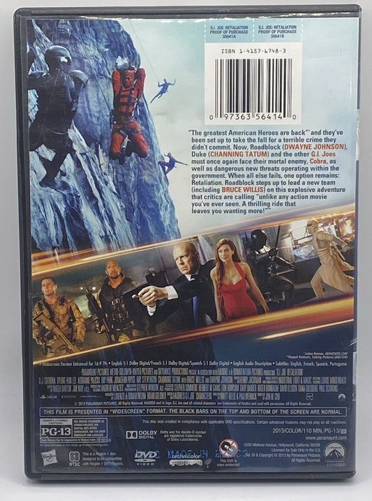 G.I. Joe: Retaliation (DVD, 2013)