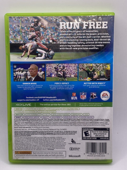 Madden NFL 25 (Microsoft Xbox 360, 2013)(tested)