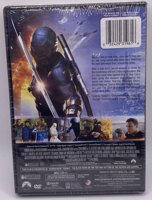 G.I. Joe: The Rise of Cobra (DVD, 2009) Brand New Sealed !