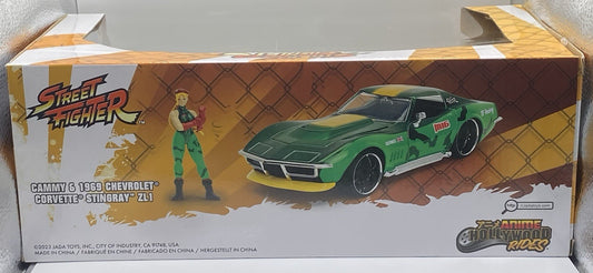 Street Fighter Cammy & 1969 Corvette Stingray Jada 1:24 Hollywood Rides