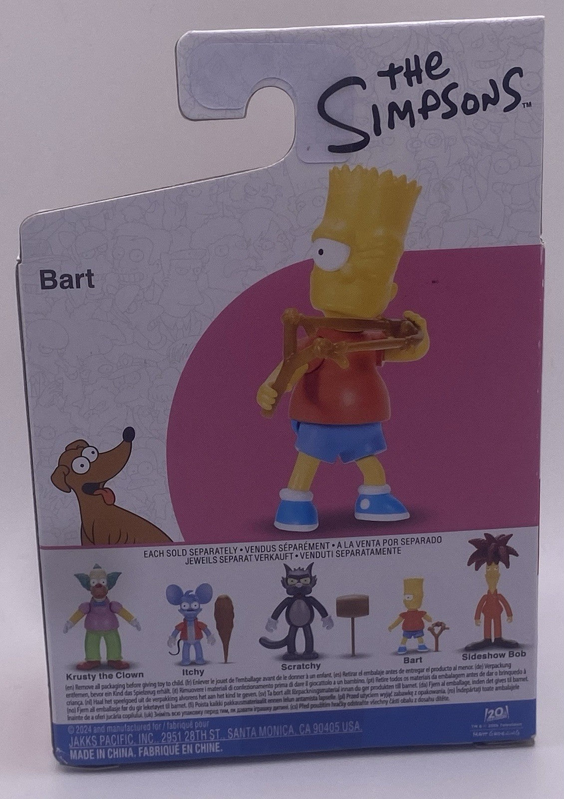 NEW Jakks Pacific 17538 The Simpsons BART 2.5 Inch Tall Action Figure Wave 2