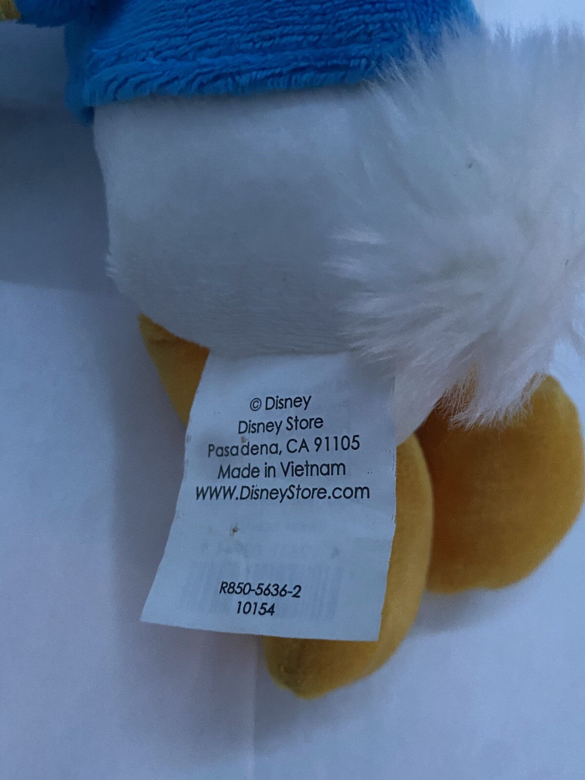 Disney Store Donald Duck Mini Bean Bag 8" Soft Plush Doll Disney World Land