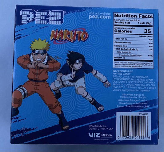 2025 Release Pez ~ Naruto Twin/Gift Box - Naruto And Sasuki