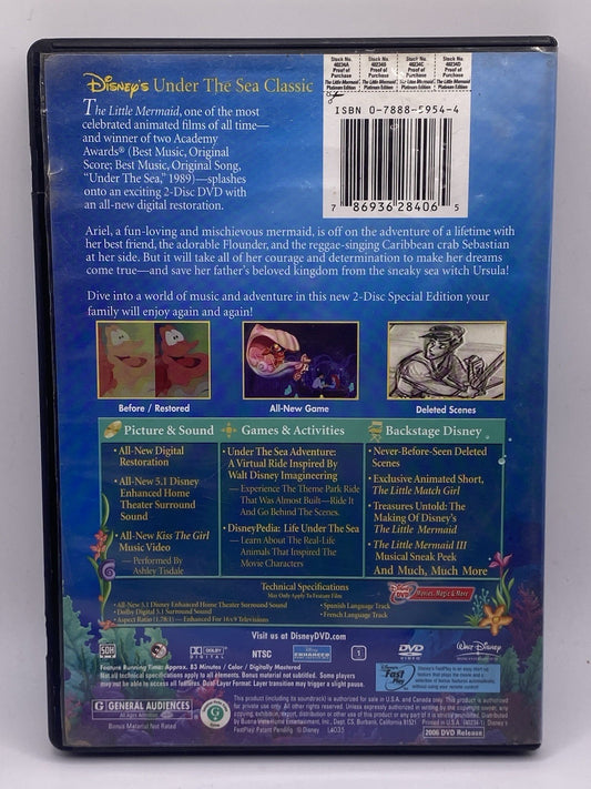 The Little Mermaid (DVD, 2006, 2-Disc Set, Platinum Edition)