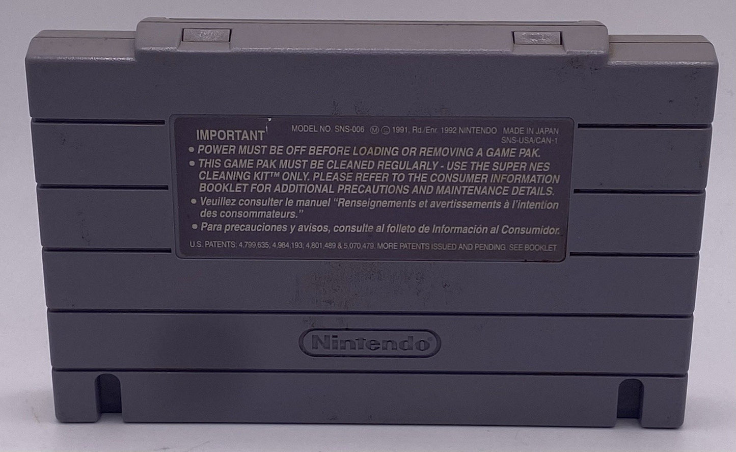 Authentic Nintendo SNES Pitfall The Mayan Adventure SNES Cartridge | Tested Work