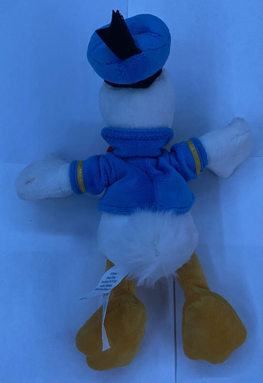 Disney Store Donald Duck Mini Bean Bag 8" Soft Plush Doll Disney World Land