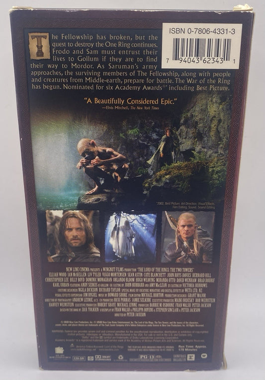 Lord of the Rings: the Two Towers (VHS, 2002)