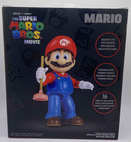 JAKKS Pacific Super Mario Bros. Movie Mario 5 in Action Figure - 417164