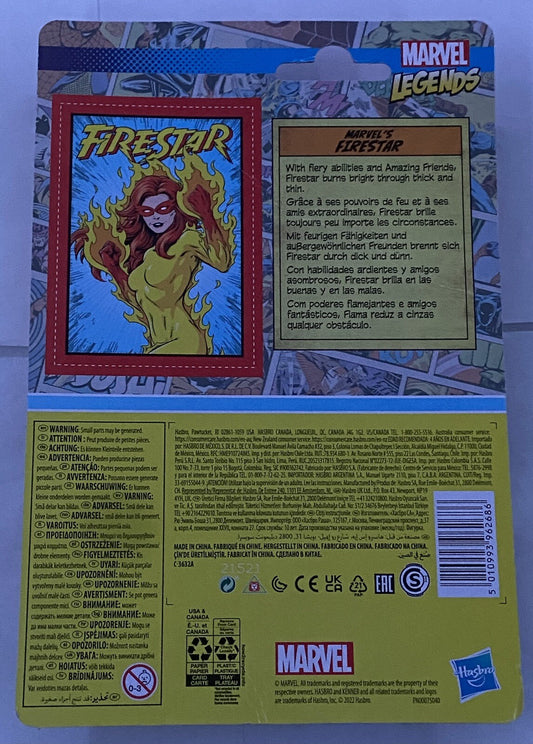 Kenner Marvel Legends Retro Collection Firestar 3.75" Action Figure Hasbro