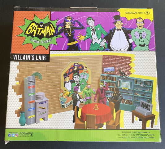 McFarlane 1966 Batman Classic TV Series VILLAIN'S LAIR Playset Brand - NEW -
