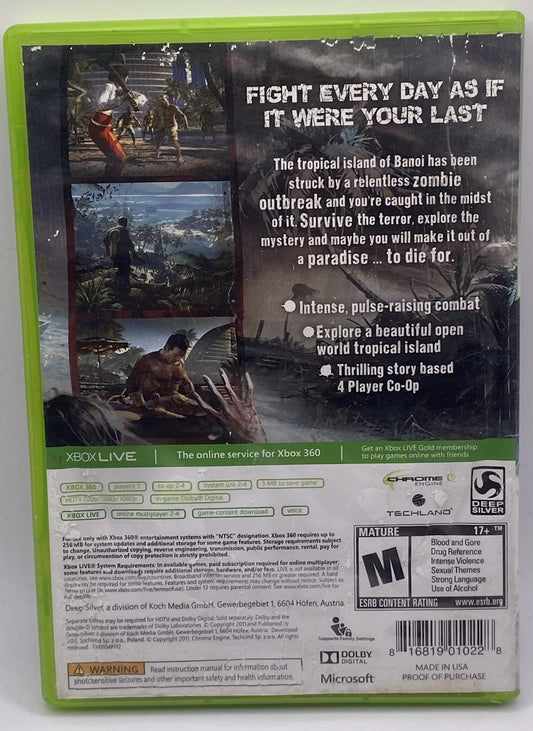 Dead Island -- Game of the Year Edition (Microsoft Xbox 360, 2012)(tested)