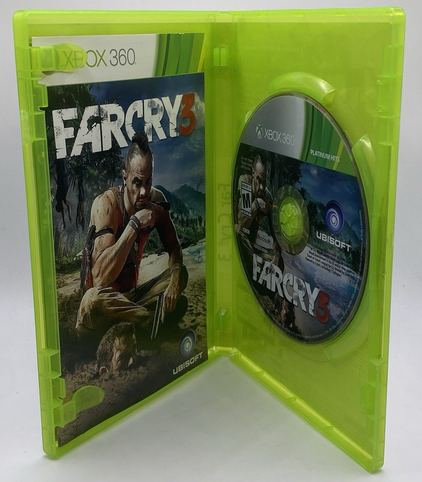Far Cry 3 (Microsoft Xbox 360, 2012)platinum Hits (tested)