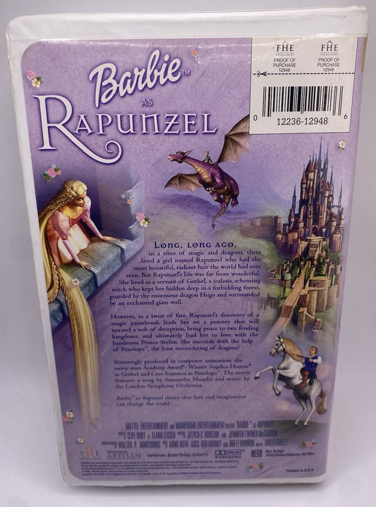 Barbie as Rapunzel (VHS, 2002)