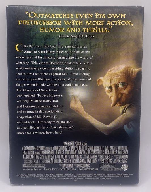 Harry Potter and the Chamber of Secrets (DVD, 2003, 2-Disc Set, Full Frame)