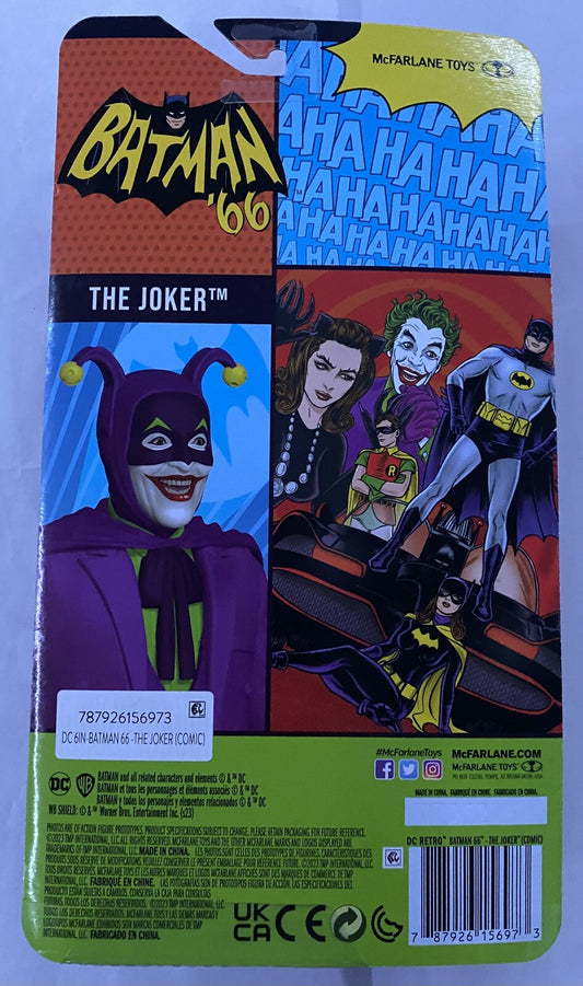 Sealed McFarlane DC 6" The Joker Batman 66′ Comic New In Box