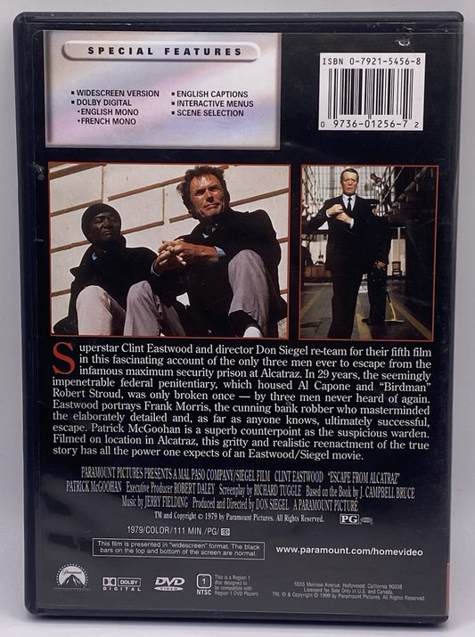 Escape from Alcatraz (DVD, 1999)