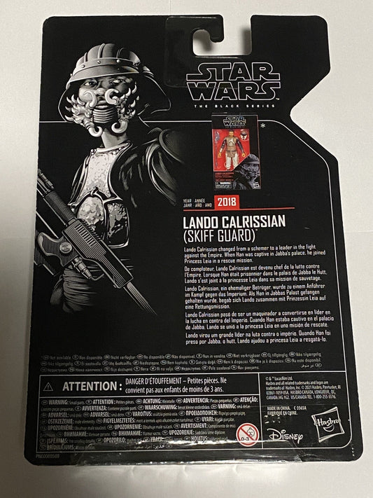 Lando Calrissian Star Wars The Black Series Action Figurine Toy 2018 Skiff Guard