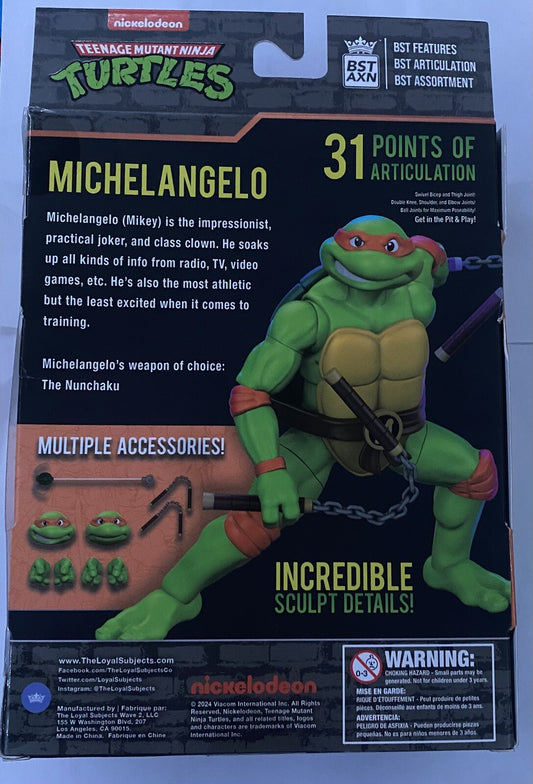 The Loyal Subjects Teenage Mutant Ninja Turtles Michelangelo 5 in Action Figure
