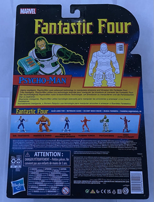 Marvel Hasbro Legends Series Retro Fantastic Four Psycho-Man 6” Action Figure