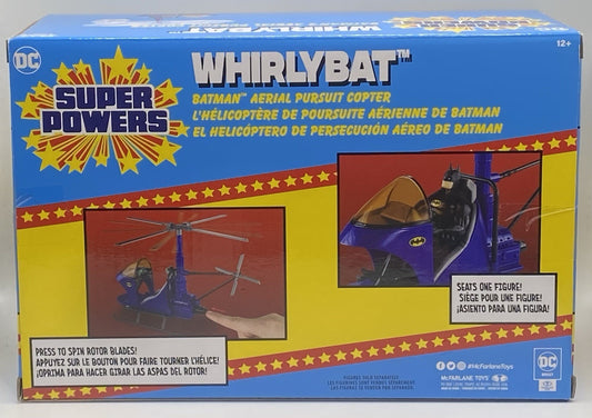 DC Super Powers Whirlybat Aerial Pursuit Copter Vehicle McFarlane Toys New