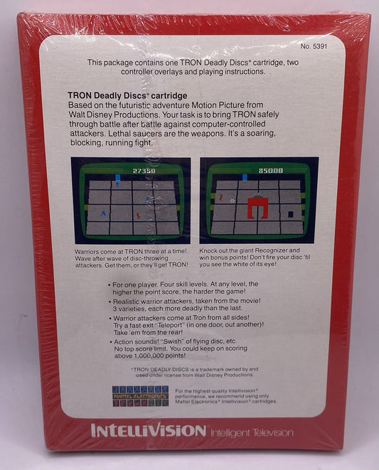 Tron Deadly Discs (Intellivision, 1982) NEW SEALED!