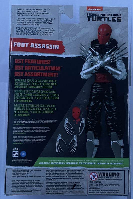 TMNT 5in Action Figure - Foot Assassin Loyal Subjects BST AXN