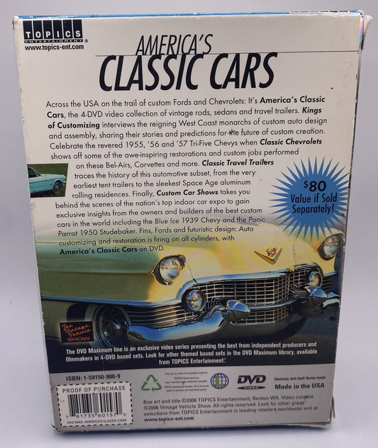 Americas Classic Cars (DVD, 2006, 4-Disc Set)