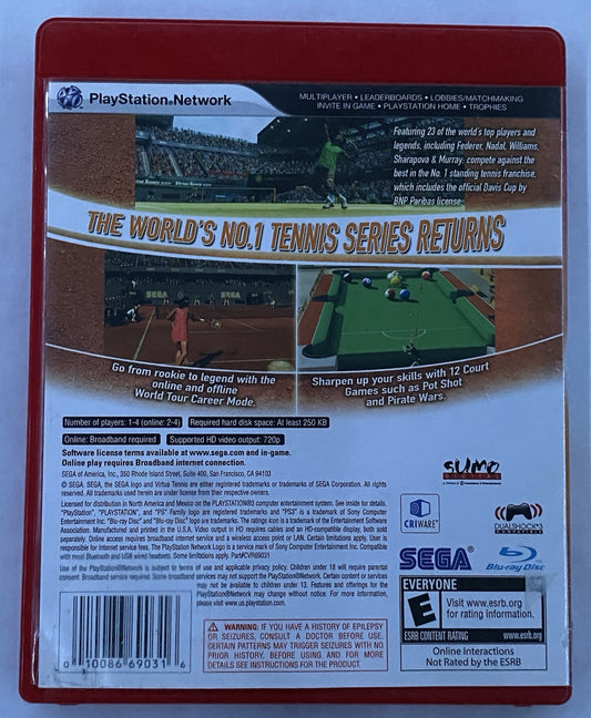 Virtua Tennis 2009 - Sony PlayStation 3