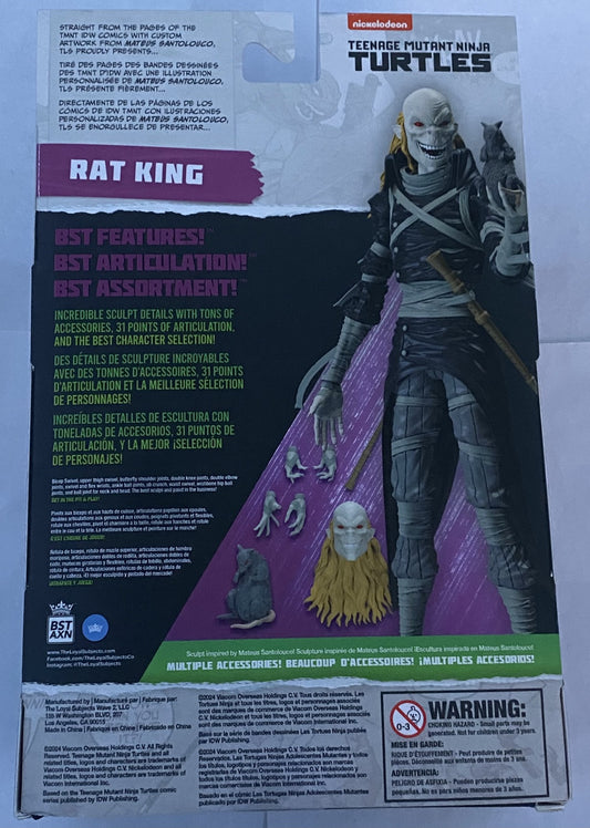 TMNT BST AXN IDW Rat King 5" Action Figure 2024 The Loyal Subjects