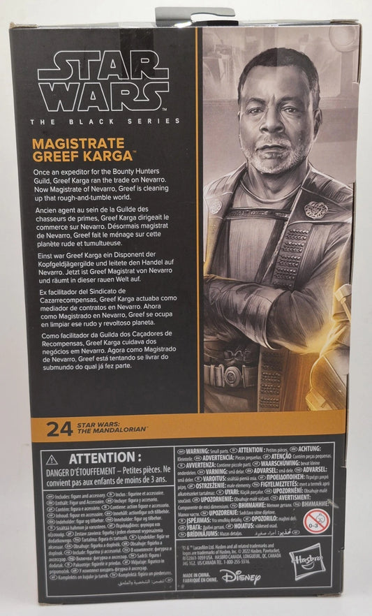 Star wars black series magistrate greef karga Star Wars:The Mandalorian Series