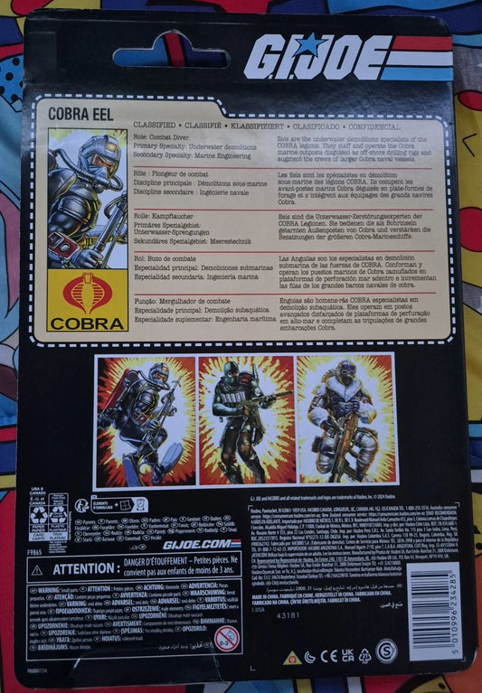 GI Joe Classified Series Retro Cardback Cobra EEL 6-Inch Action Figure BRAND NEW