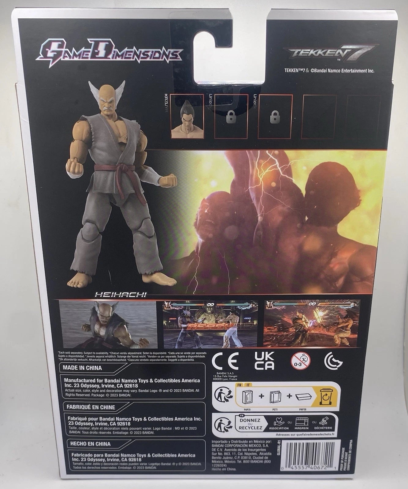2023 BANDAI NAMCO GAME DIMENSIONS TEKKEN HEIHACHI COLLECTABLE ACTION FIGURE