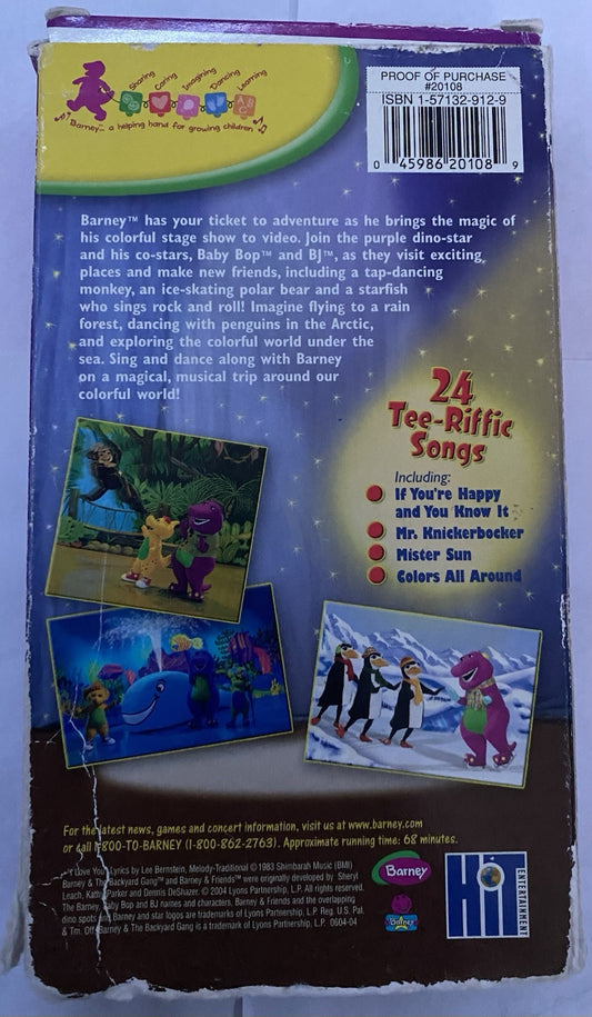 Barneys Colorful World Live (VHS, 2004)