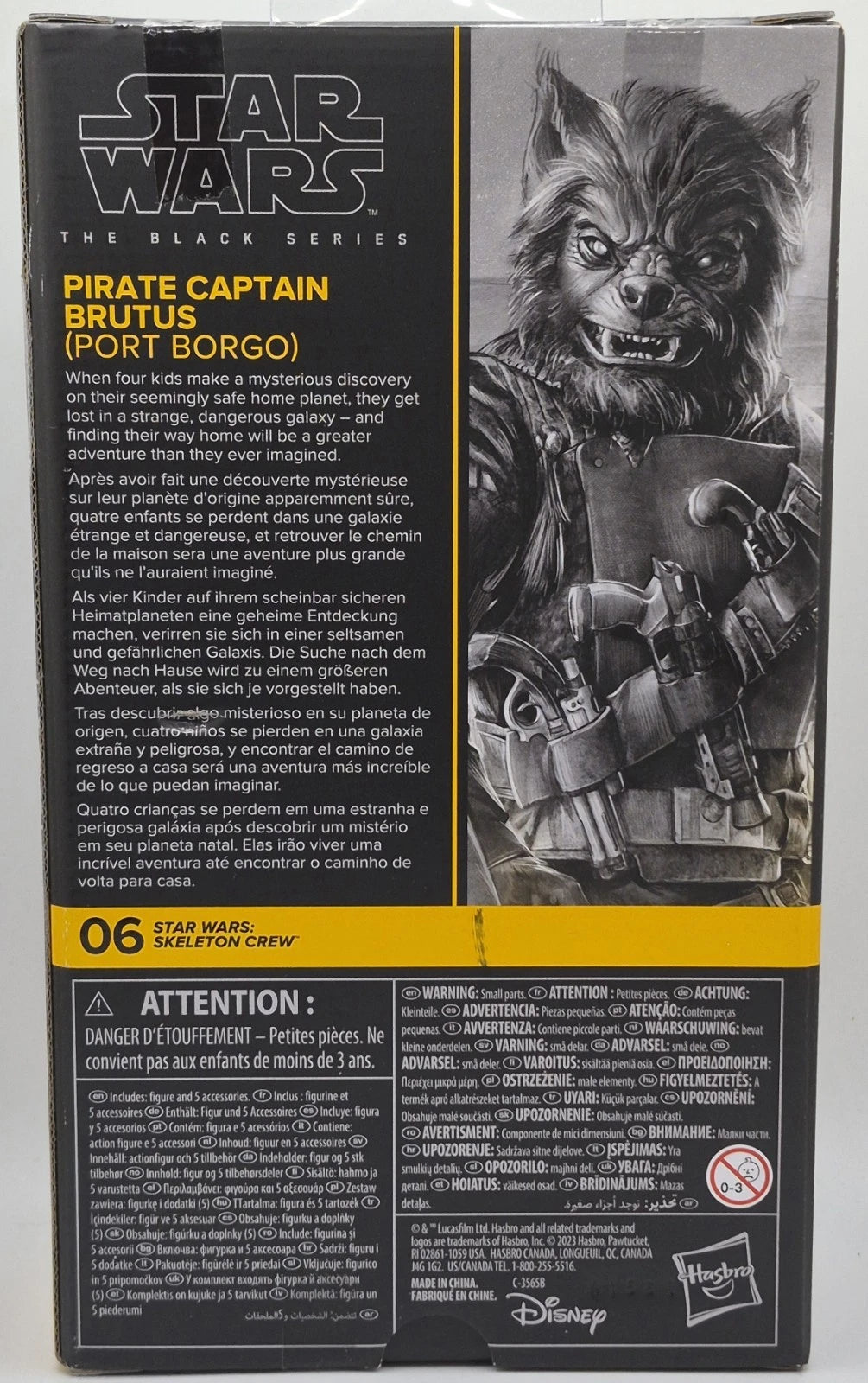 Star Wars Skeleton Crew PIRATE CAPTAIN BRUTUS Port Borgo 6" Figure Black Series