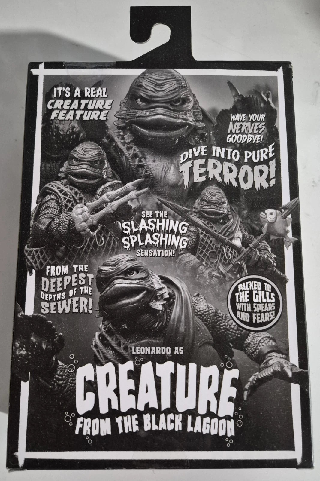 NECA Teenage Mutant Ninja Turtles Leonardo as Creature From The Black Lagoon NEW