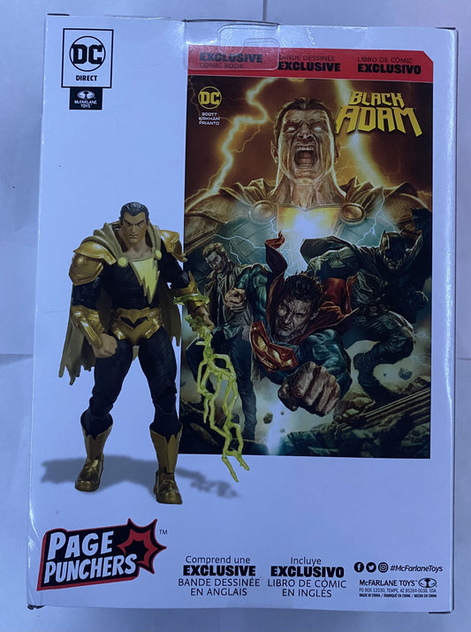 McFarlane DC Direct DC Multiverse Page Punchers Black Adam 7" w/Comic New