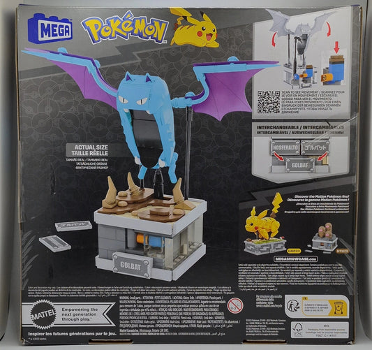 Mega Pokémon Building Toys Set Mini Motion Golbat with 313 Pieces, Wing Flapping