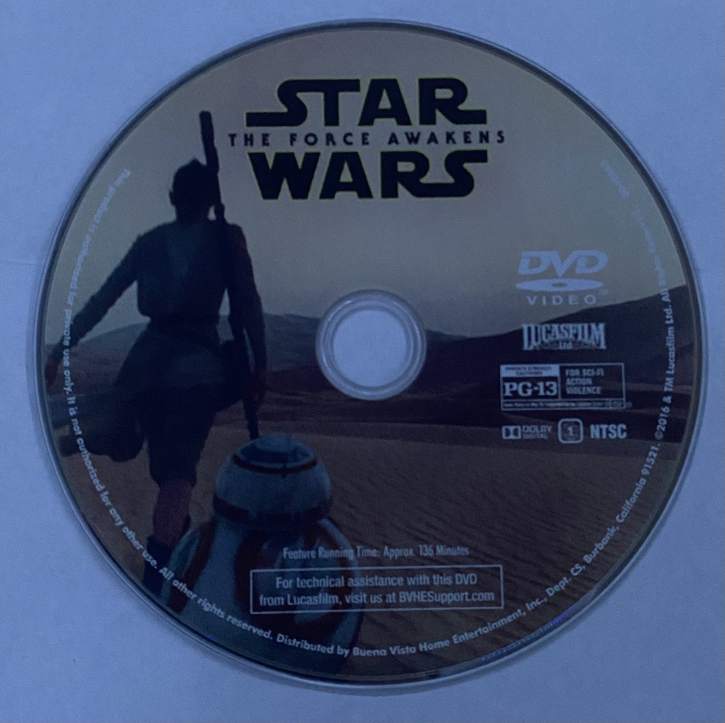Star Wars: Episode VII: the Force Awakens (DVD, 2015)