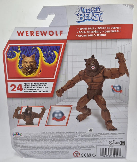 JAKKS Pacific Altered Beast Werewolf with Spirit Ball 4” Action Figure New