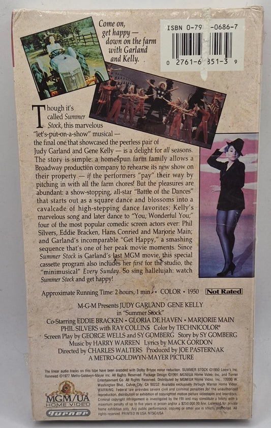 MGM MUSICALS JUDY GARLAND GM GENE KELLEY SUMMER STOCK VHS 1999