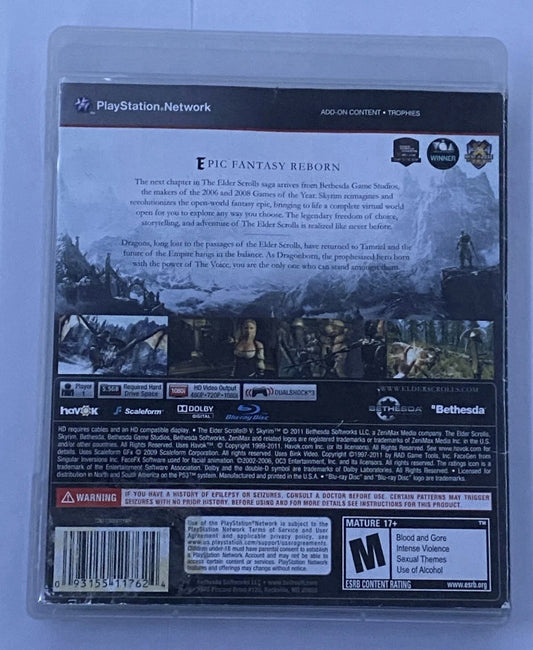 The Elder Scrolls V: Skyrim (PlayStation 3, 2011)
