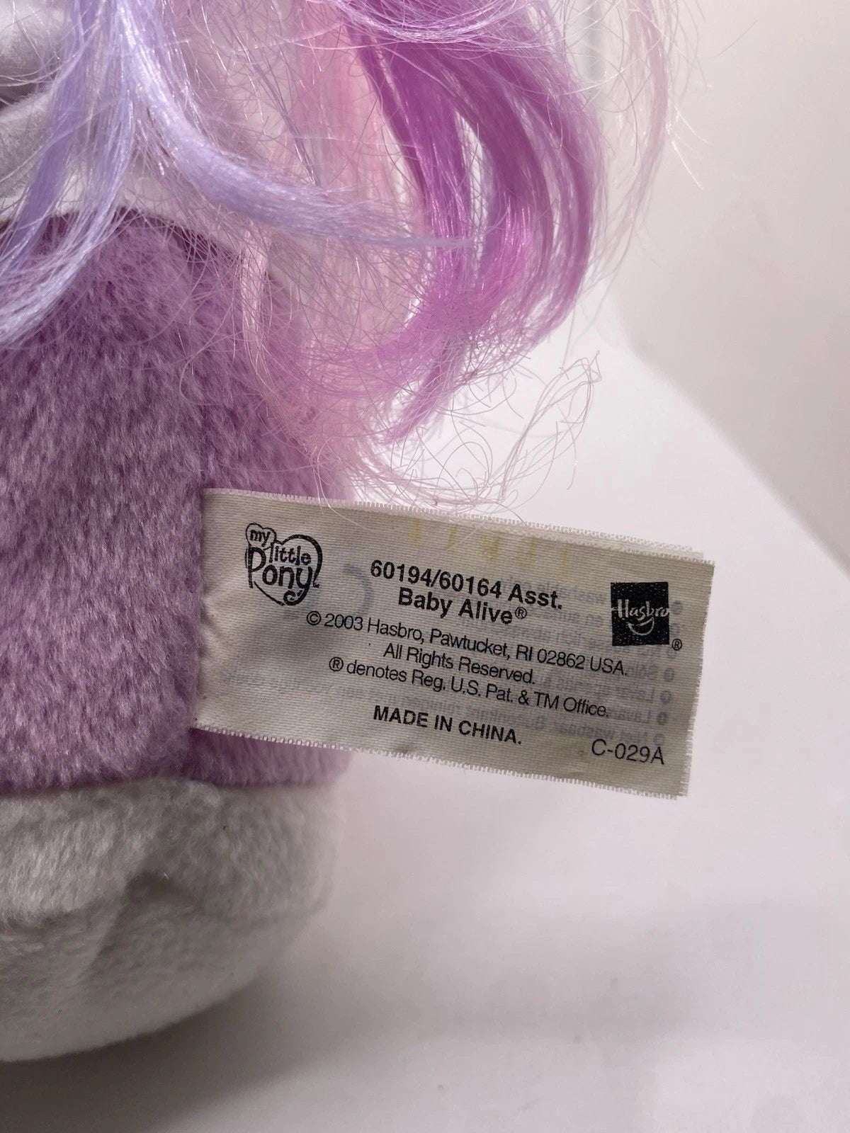 My Little Pony Baby Alive Petal Dove ~ Makes Cute gigging & eating Sounds 2003