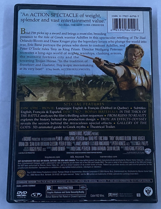 Troy (DVD, 2005, 2-Disc Set, Full Frame)