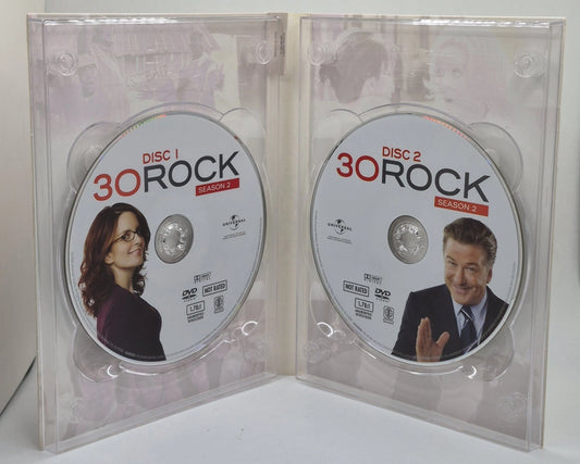 30 Rock: Season 2 (DVD, 2008, 2-Disc Set)(TESTED WORKS)