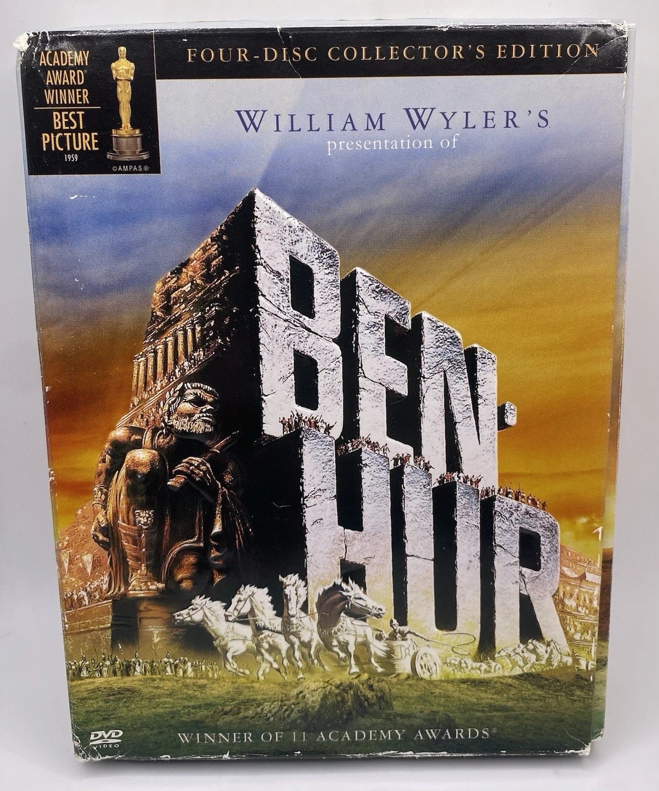 Ben-Hur (DVD, 2005, 4-Disc Set, Collectors Edition) (TESTED)