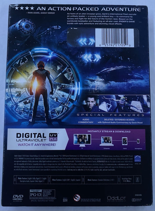 Ender's Game (DVD, 2013)