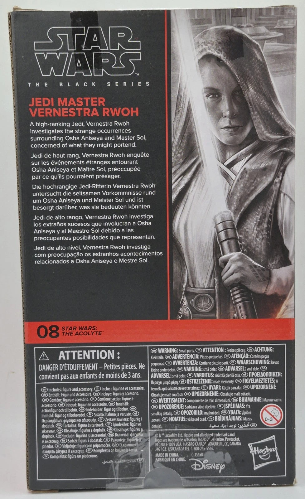 Star Wars Black Series Jedi Master Vernestra Rwoh 6" Figure Acolyte 2024 Hasbro
